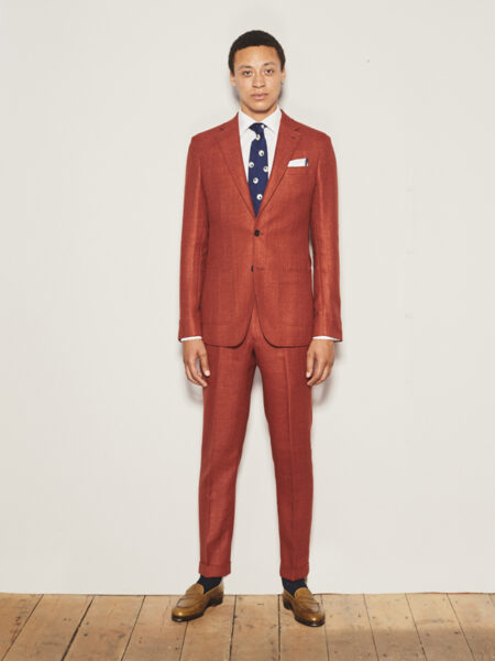 Blood Orange Wool Linen